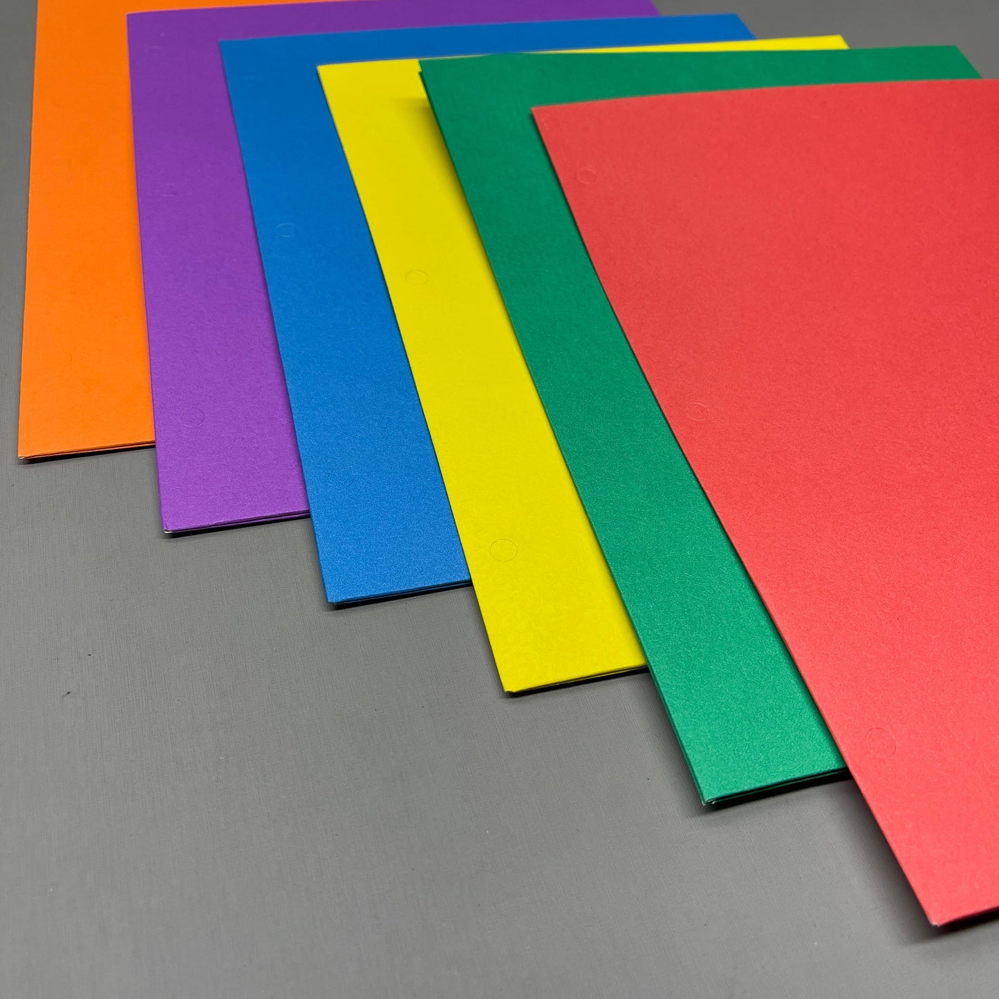 ZA@ BIGBOX Two-Pocket Folders Case of 144 (6 Colors) Blue, Red, Yellow, etc. BBFLDR-A (New)