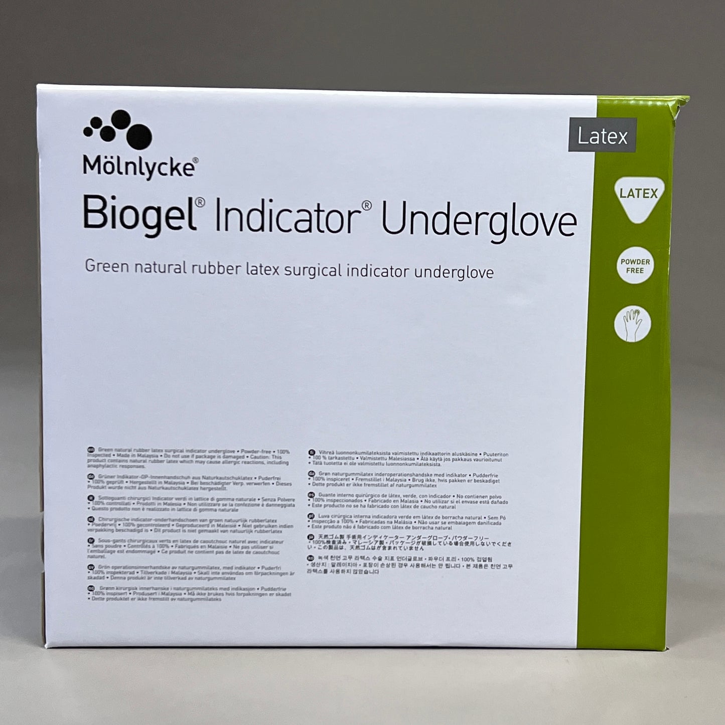 MOLNLYCKE Biogel M Latex Surgical Gloves Enhanced Grip SZ 7.5 Straw Yellow 50 Pairs 30575 (New)