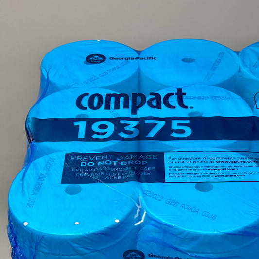 GEORGIA PACIFIC Compact Coreless 2-Ply Bathroom Tissue Toilet Paper 1000 Sheets / Roll 36 Rolls