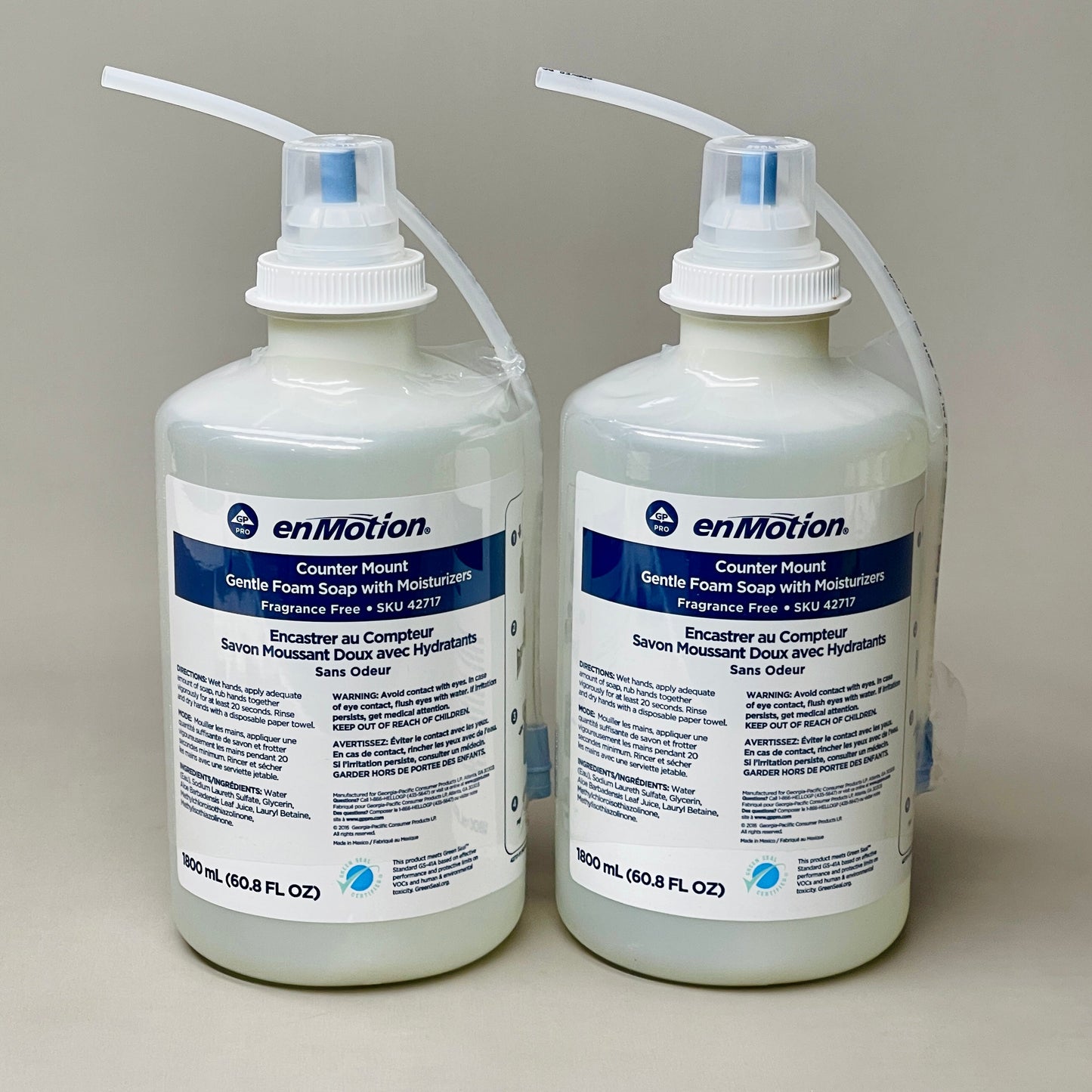 GEORGIA PACIFIC enMotion 6 Bottles of Counter Mount Gentle Foam Soap w/ Moisturizer 1800 mL 42717 (New)