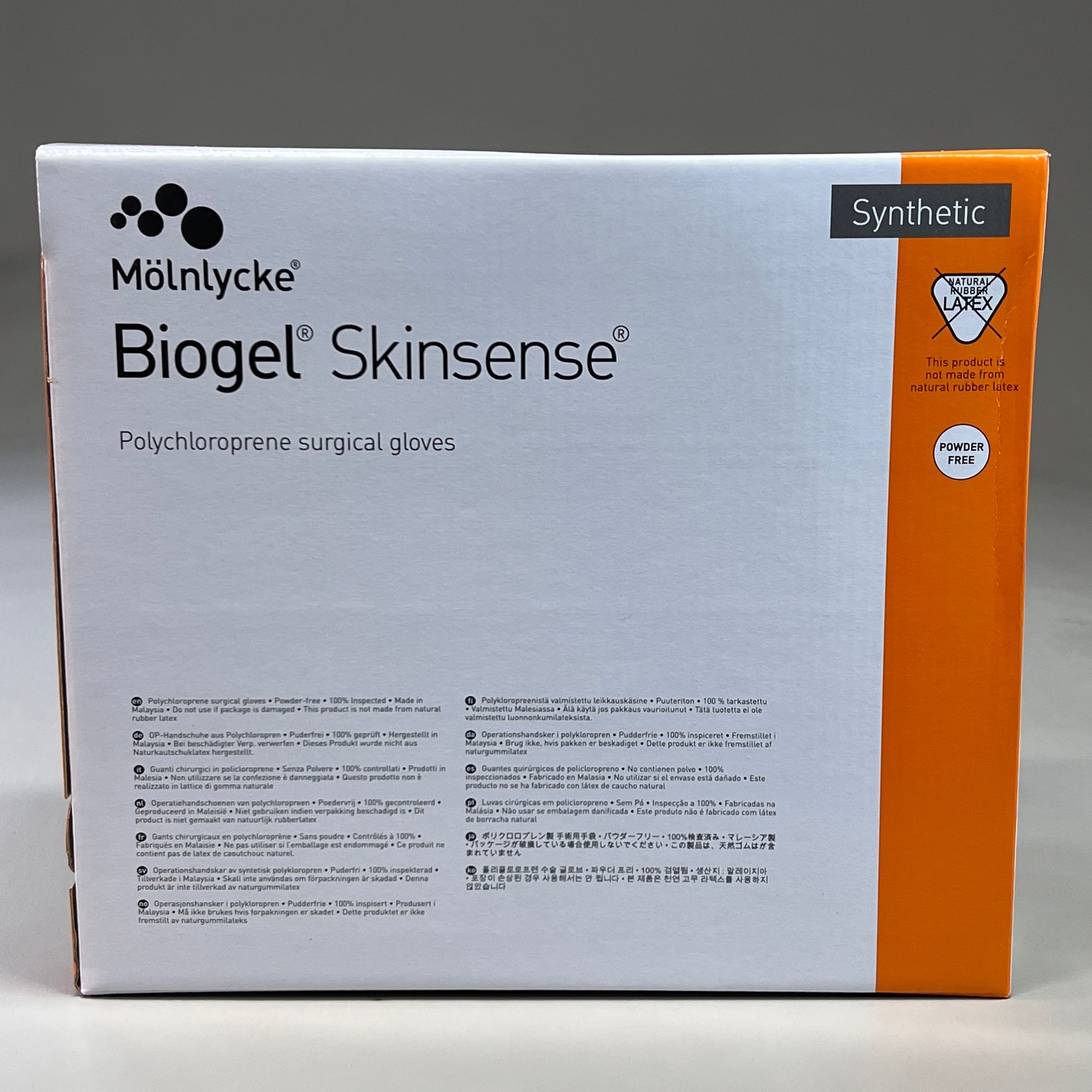 ZA@ MOLNLYCKE Biogel Skinsense Polychloroprene Surgical Gloves SZ