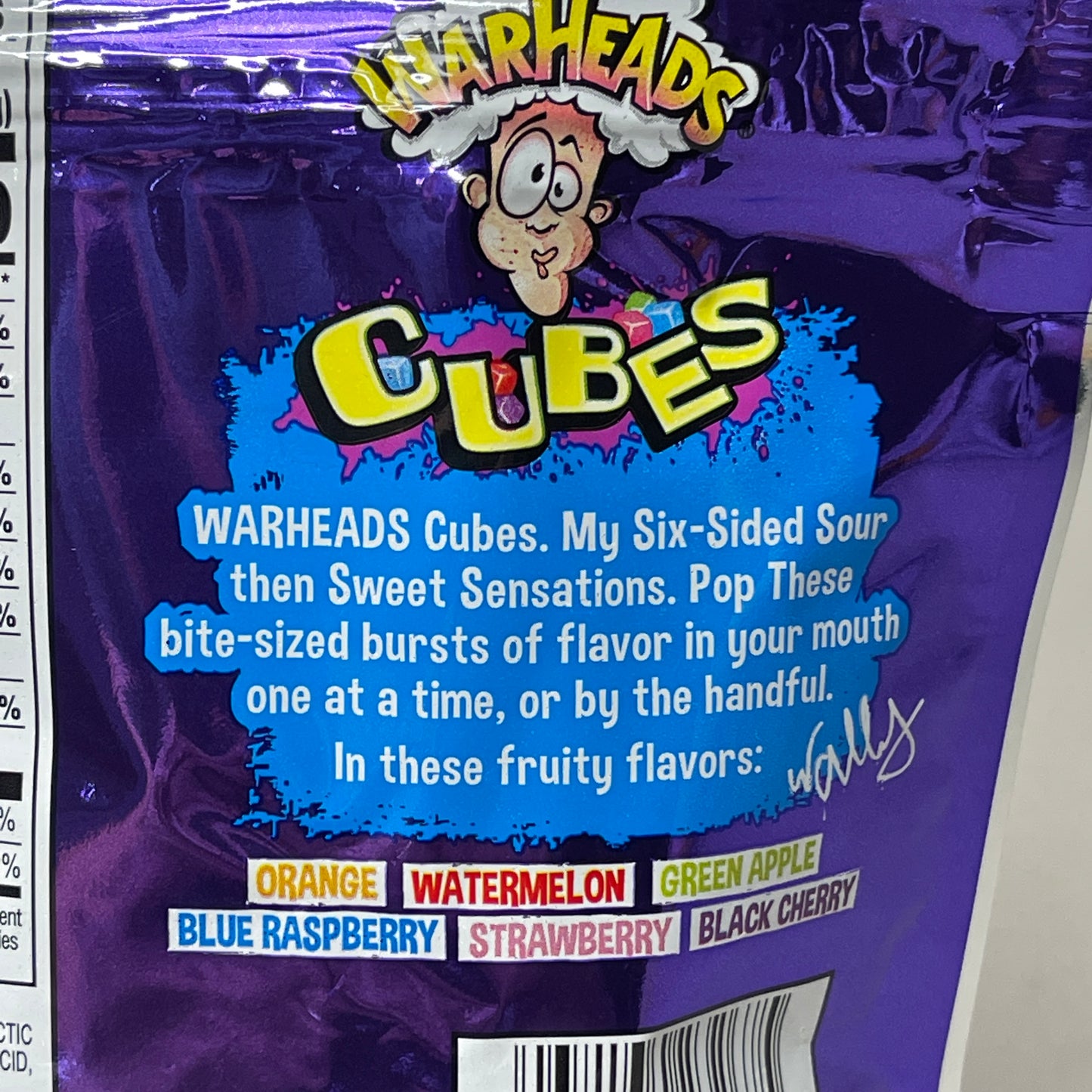 WARHEADS Cubes - Sour, Sweet, & Fruity Chewy Candy 10 oz 10/23 (New)