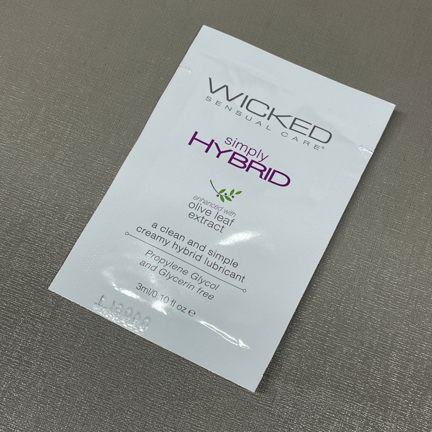 WICKED SENSUAL CARE 144-PACK Simply Hybrid Clean & Simple Creamy Water & Silicone Lubricant .1 oz (New)
