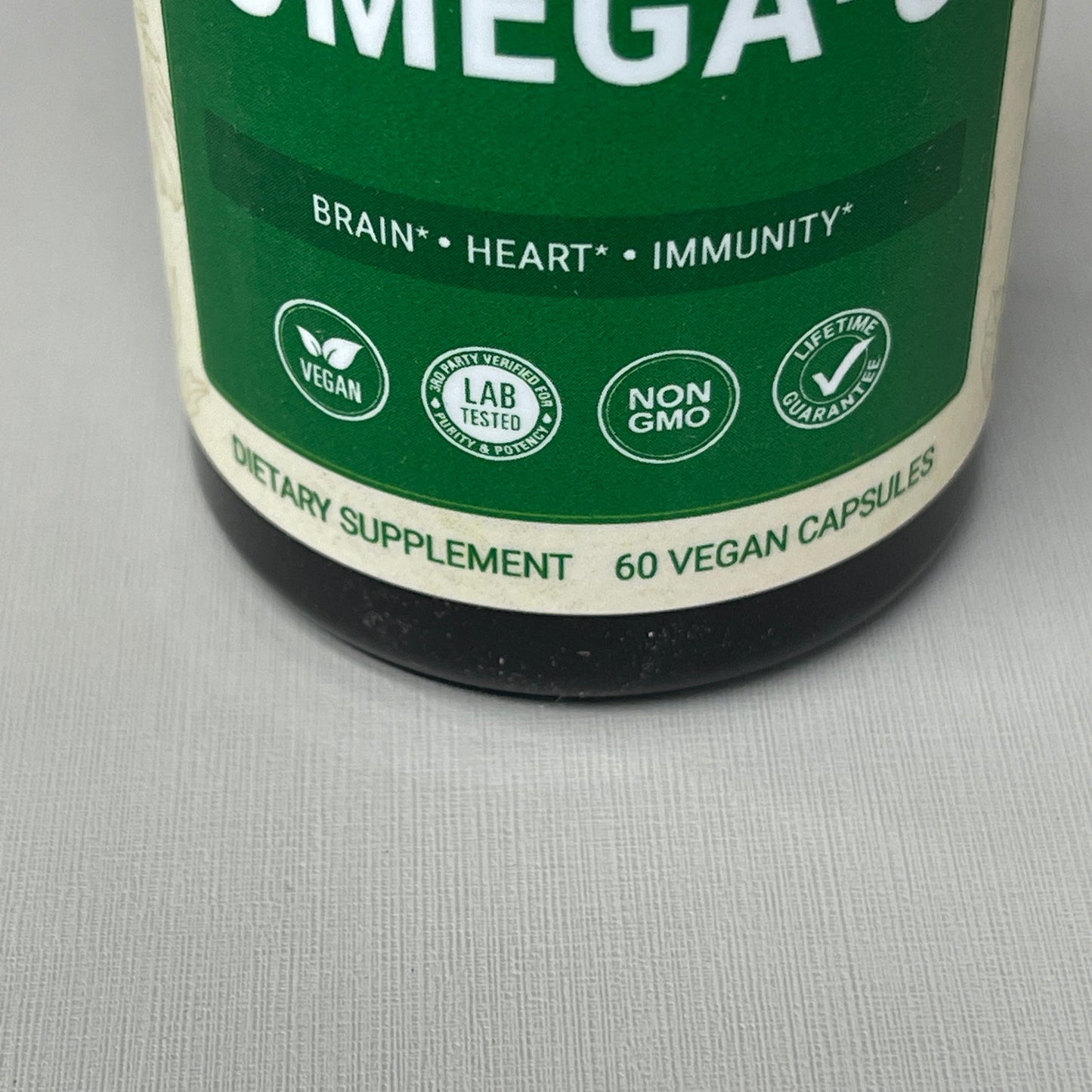 NESTED NATURALS Vegan Omega 3 & 6 DHA Supplement (Heart, Brain, Joint) 60 Capsules 01/24 (New)