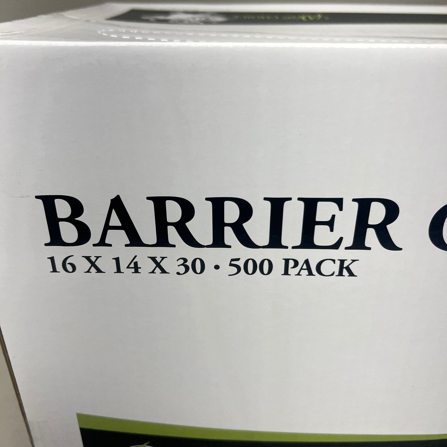 500-PACK BURKHART Dental Half Chair Barrier Covers 16 x 14 x 30 Clear 72721473 (New)