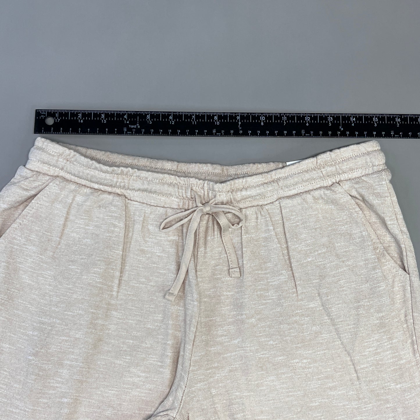 NATORI Soft Stretch Knit Lounge Pant Ankle Length Women's Sz M Heather Latte NC7208Y (New)