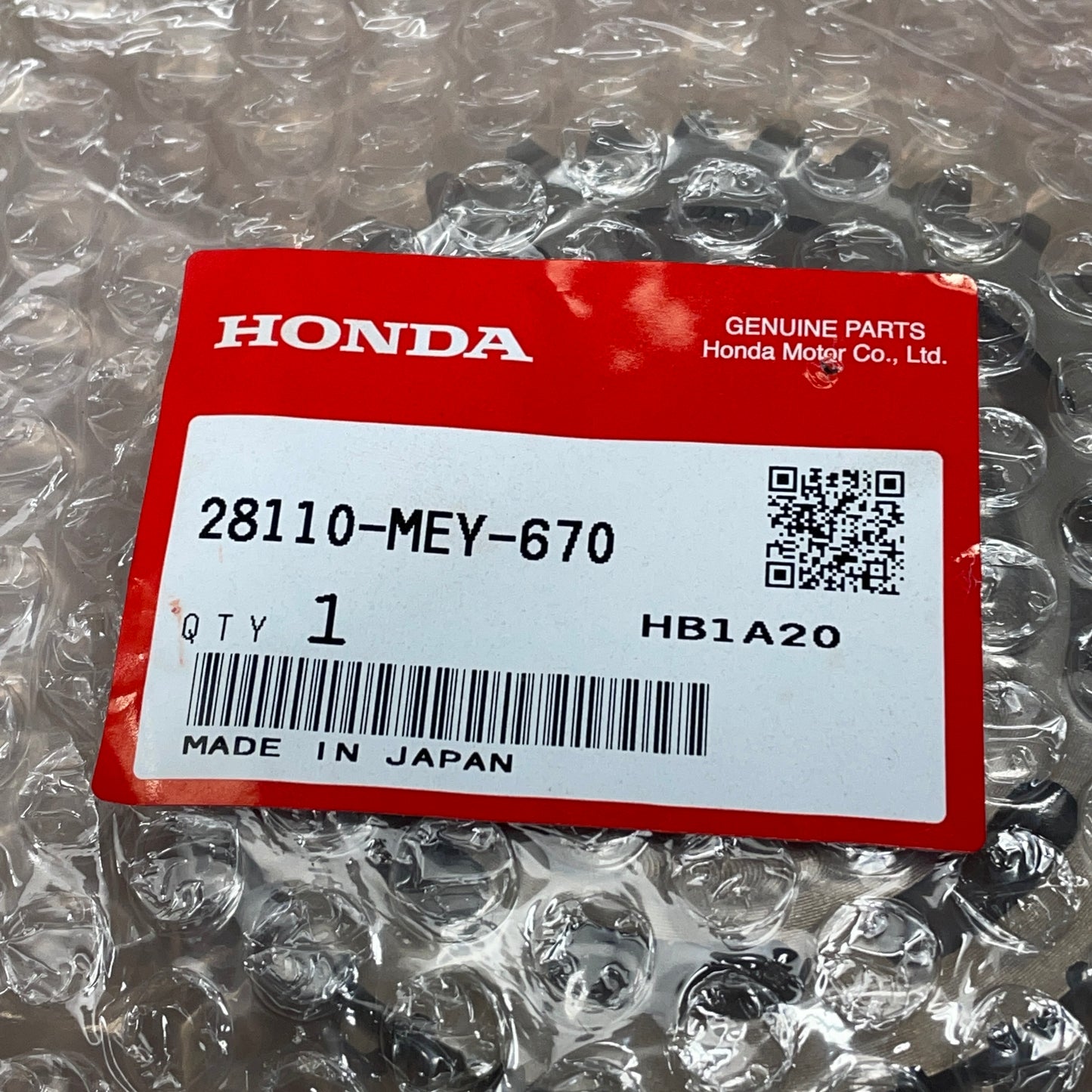 HONDA Gear, Starting Driven (35T) CRF450X TRX450R TRX450ER 28110-MEY-670 OEM (New)