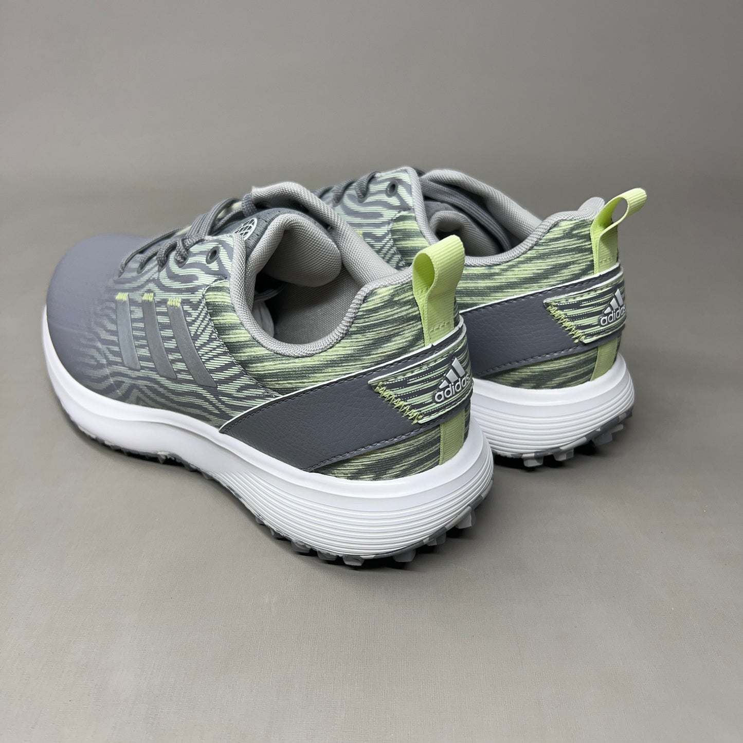 ADIDAS Golf Shoes W S2G SL Waterproof Women's Sz 5.5 Grey / Lime GZ3911 (New)