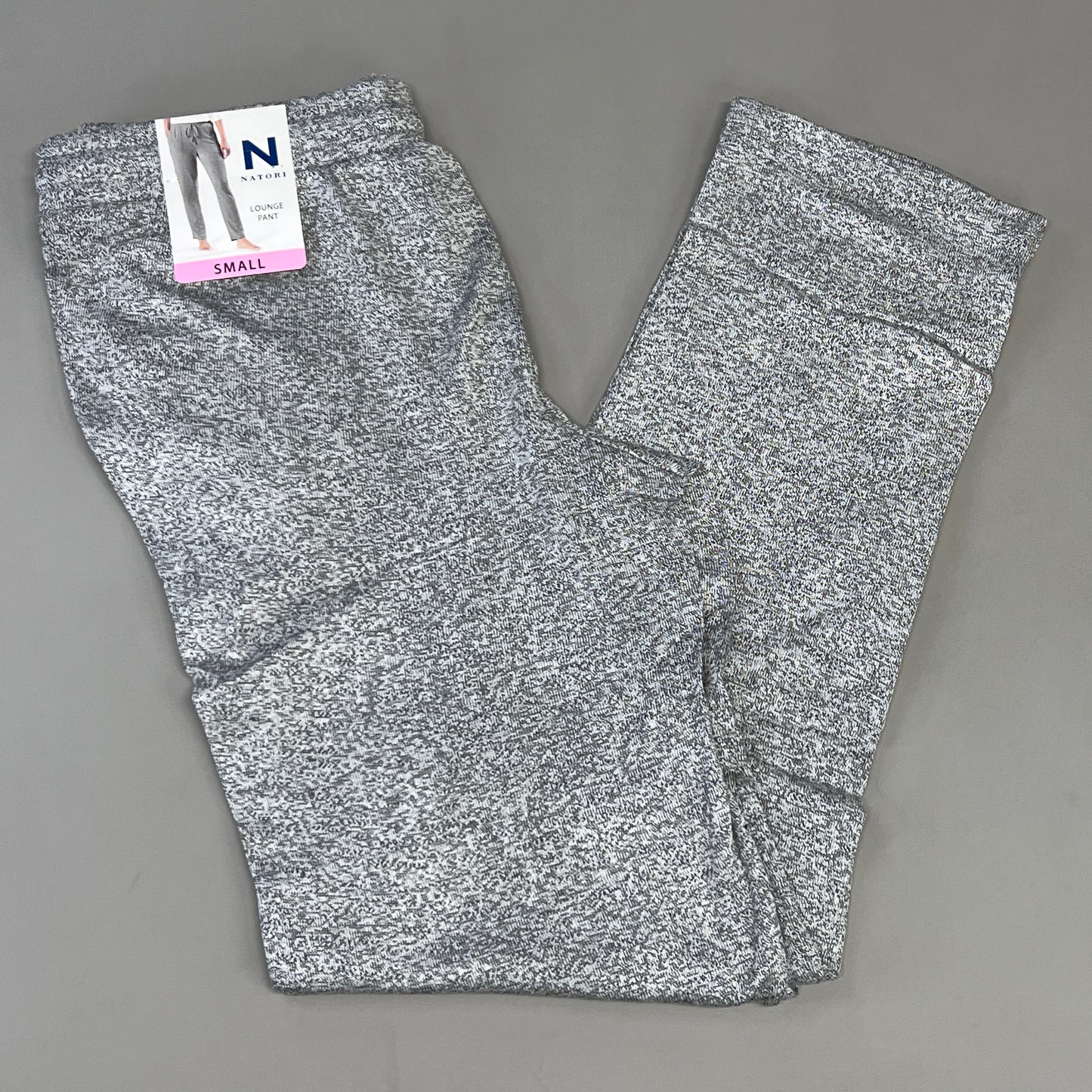 NATORI Soft Stretch Knit Lounge Pant Ankle Length Women's Sz S Heather Grey NC7208Y (New)