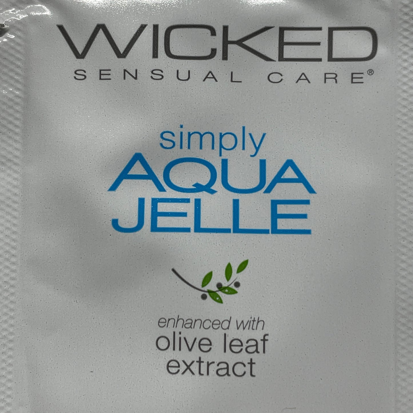 WICKED SENSUAL CARE 144-PACK Simply Aqua Jelle Clean & Simple Water Based Gel Lubricant .1 oz (New)
