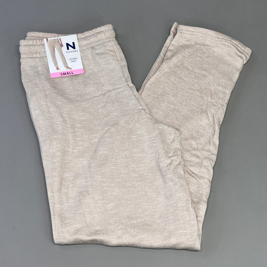 NATORI Soft Stretch Knit Lounge Pant Ankle Length Women's Sz S Heather Latte NC7208Y (New)