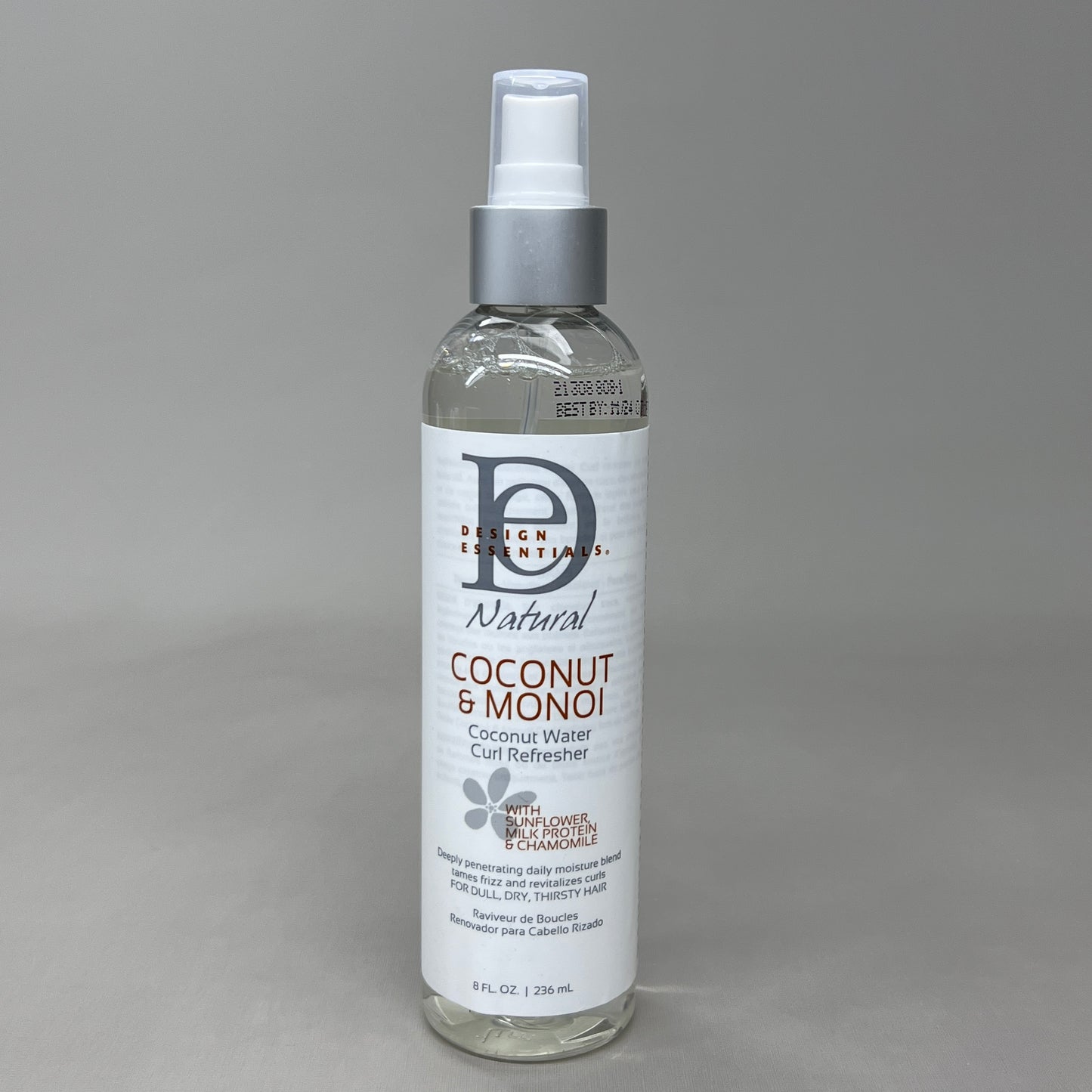 DESIGN ESSENTIALS Natural Hair Coconut & Monoi Curl Refresher 8 fl oz 11/24 (New)